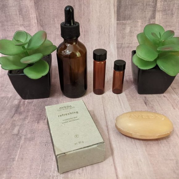 Aveda Shampure Spirit Oil in Amber Glass Vial w/Dropper Pure-Fume JUMBO 2 fl oz!